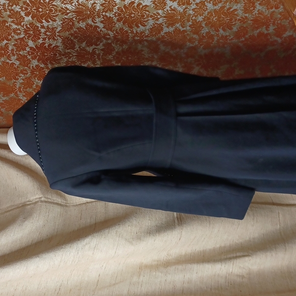 Zara Cotton Fitted Coat Long M - Picture 5 of 8